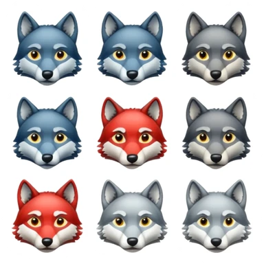 kick platformu için 13 adet abonelik rozeti oluşturur musun kurt motifli sticker