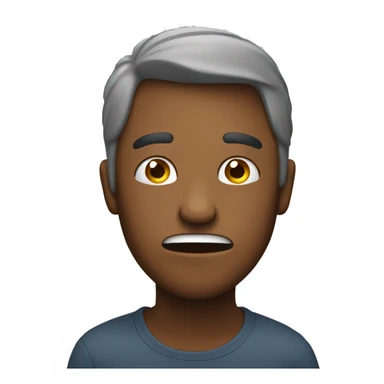 An emoji that doesn’t know what they are feeling  sticker