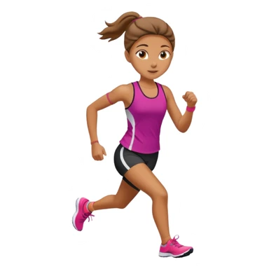 runner girl  sticker