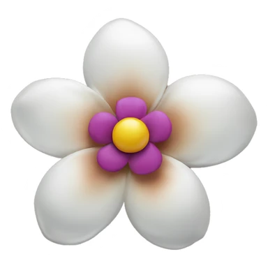 kamboja flower hairclip sticker