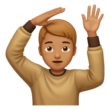 a person dabbing  sticker