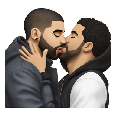 drake kissing drake kissing drake kissing drake sticker