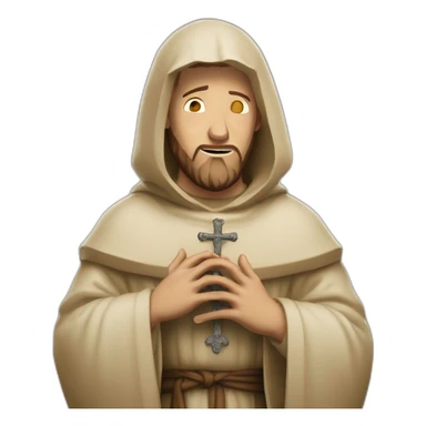saint Francis of Assisi criying sticker