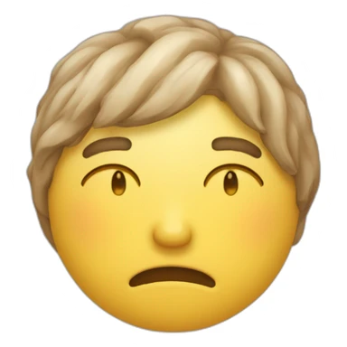 Visage qui pleure et est dégoûté en même temps sticker