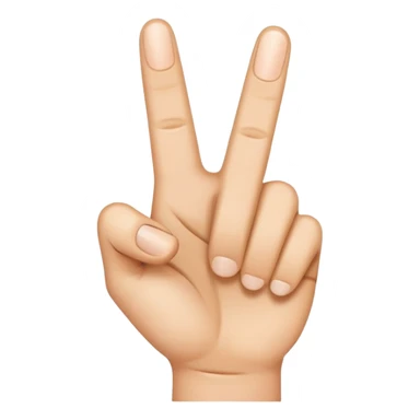 Emoji stick up the nibble finger sticker