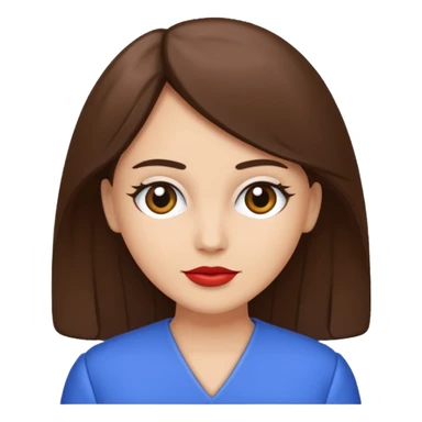 Zezette de femme blanche brune sticker