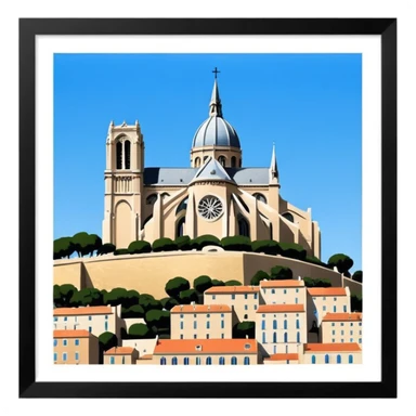 Notre dame Marseille sticker