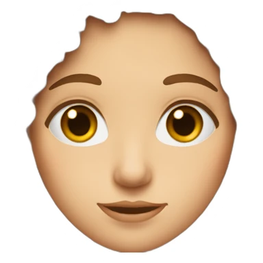 a middle age, midlle brown curl hair, brown eyes and glass woman edtech specialist sticker