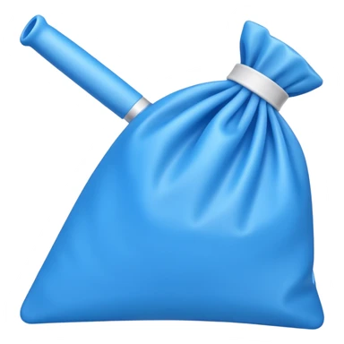 Blue pipping bag sticker