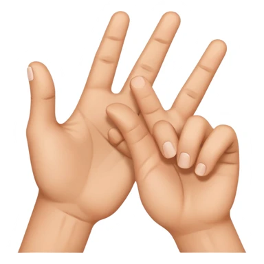 two hands making an L each using the index and thumb sticker