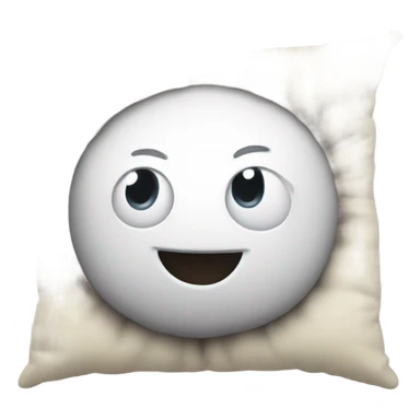 cartoon head buried in pillow sticker