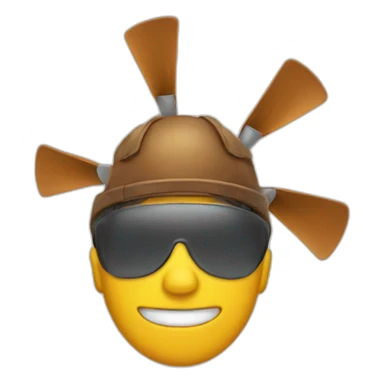 propeller hat sticker