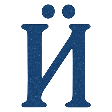 Й in the style of the provided example sticker