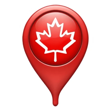location pin canada sticker