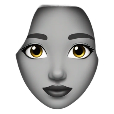 silver skin pretty girl disco sticker