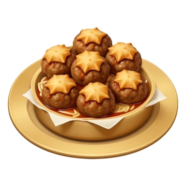 Wontons Beef Meatballs sticker
