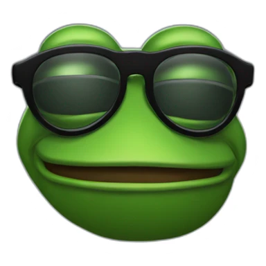 based-pepe-the-frog-in-dark-glasses sticker