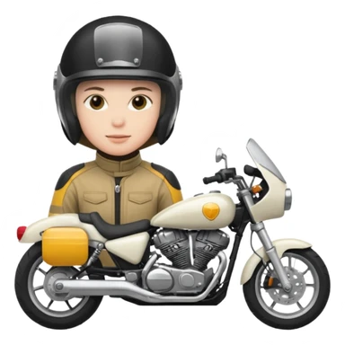 motorcycle human with helmet full body sticker