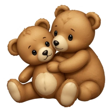 teddy bear kissing another teddy bear sticker