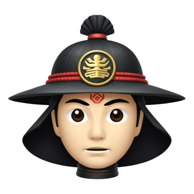 samurai only hat without head sticker