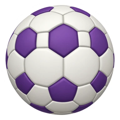 bola de futebol branco e roxa sticker