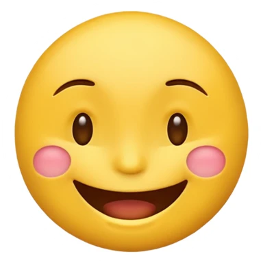 Classic yellow emoji Happy laughing and winking with no tears sticker