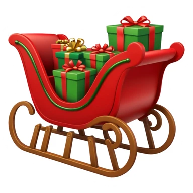 Christmas sleigh sticker