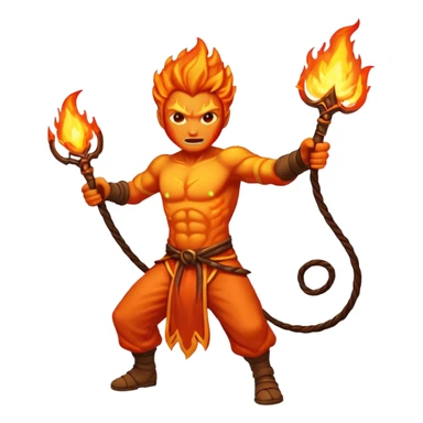 fire elemental long whip sticker