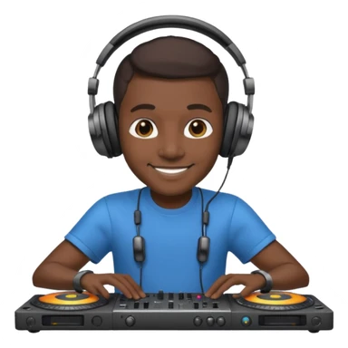 dj with setup sticker