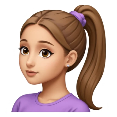 ariana grande ponytail 2025 sticker