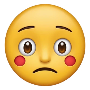 cartoon emoji sticker with a bored and indifferent face, colorful and cheerful, no text, suitable for WhatsApp and Instagram sticker