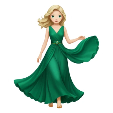 Woman curtsy sticker