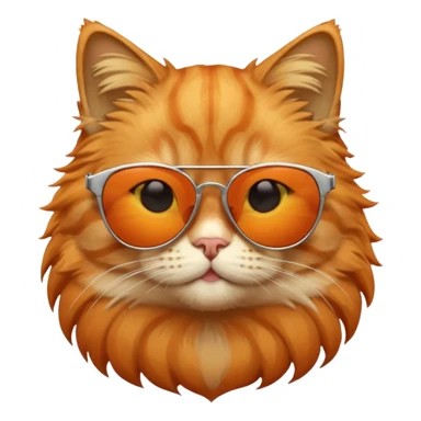 Cat with sunglasses sticker