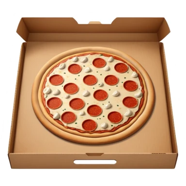 Pizza box is Witten noobini pizza sticker