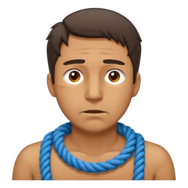 🙍🏻‍♂️ this guys with a rope around his throat sticker