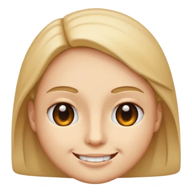 smug face emoji with half smile sticker