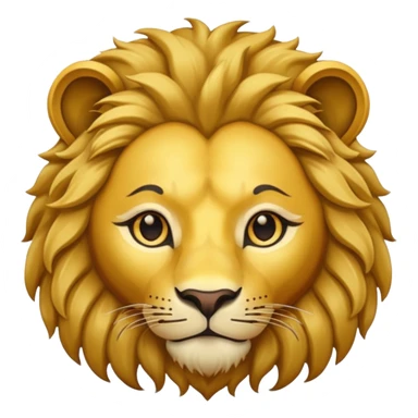 Human body lion face sticker