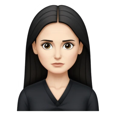 Demi Moore serious up to the waist sticker