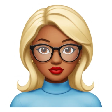 Megan Thee Stallion wear glasses sticker
