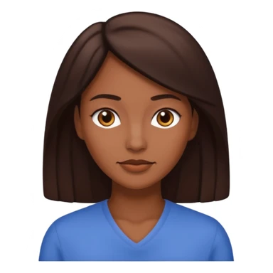 femme blanche brune avec des cheveux lisse (cheveux plus foncé presque noir) sticker