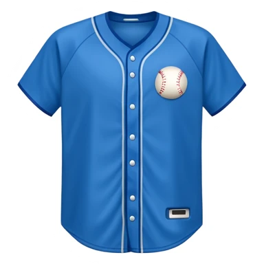 franela de beisbol color azul sin logo  sticker