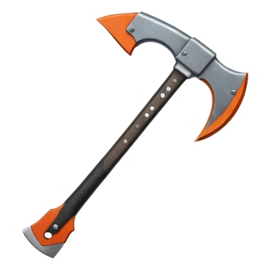 black metal climbing axe pointy edges sticker