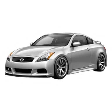 G37 coupe car lowered with mags sticker