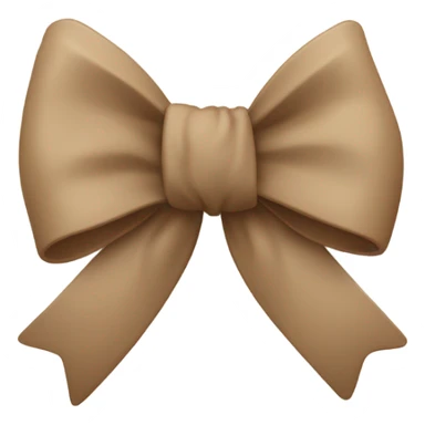 beige bow and brown bow  sticker