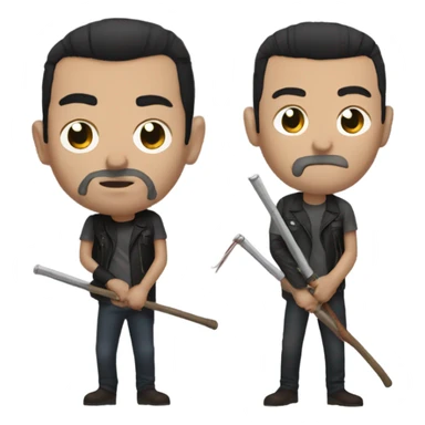 Negan with Lucille sticker