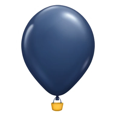 dark navy balloon sticker