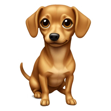 light brown chiweenie sticker