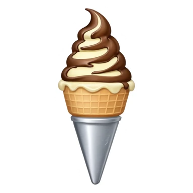 Scalpel in ice cream cone  sticker