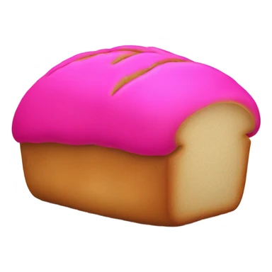 Hot Pink loaf of bread  sticker