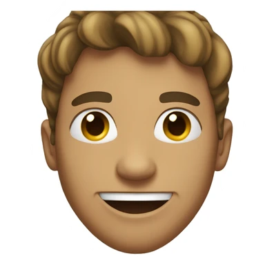 guy smiling with tongue out and hoodie on sticker